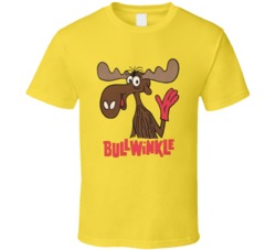 Bullwinkle Retro Cartoon Character Fan T Shirt