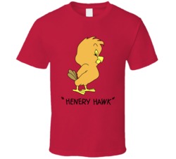Henery Hawk 40s Animated Cartoon Character Fan T Shirt
