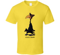Cecil Crow 40s Animated Cartoon Character Fan T Shirt
