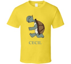 Cecil The Turtle 40s Cartoon Character Fan T Shirt