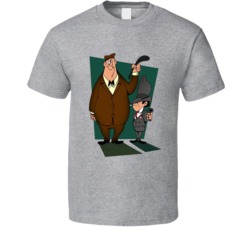Rocky And Mugsy 40s Animated Cartoon Characters Fan T Shirt