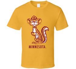 Minnesota Golden Gopher Retro Logo T Shirt