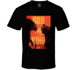 God Vs King Fight Poster Kong Godzilla T Shirt