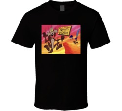Gravity Lessons With Wile E Coyote And The Road Runner T Shirt