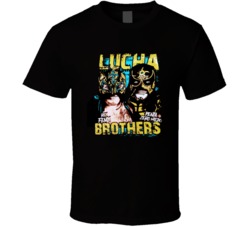Lucha Brothers Popular Mexican Wrestling Tag Team Fan T Shirt