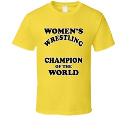 Women's Wrestling Champion Of The World Funny Andy Kaufman Fan T Shirt