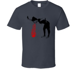 Banksy Girl Throwing Up Hearts T Shirt