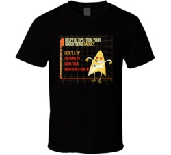 Star Trek Lower Decks Badgey Helpful Tip Burn Your Hearts T Shirt