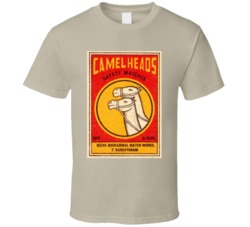 Camel Heads Saftey Matches Ad T Shirt