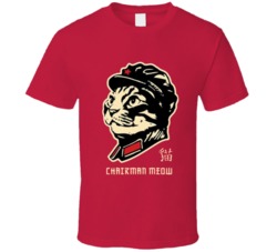 Chairman Meow Funny Cat Comunism T Shirt