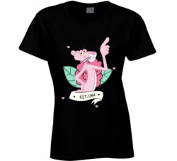 The Pink Panther 60s Cartoon Character Ladies T Shirt