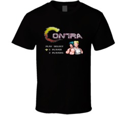 Contra Popular Video Game Fan T Shirt
