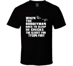 Boogey Man Checks For Tyson Fury Boxing T Shirt