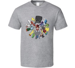 The Flash Surrounded By Villains Dc T Shirt
