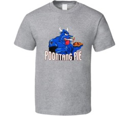 The Rock Poontang Pie Long Horn T Shirt