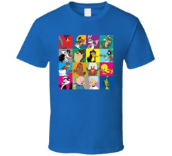 Looney Tunes Characters Bugs Daffy Taz Porky Tweety T Shirt