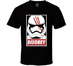 Star Wars Storm Trooper Finn Disobey T Shirt