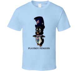 Playboy Penguin Looney Tunes Character T Shirt