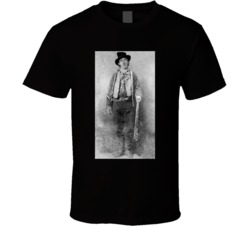 Billy The Kid William Bonney Wild West Cowboy T Shirt