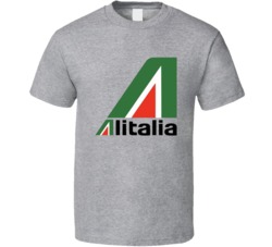 Alitalia Italian Airline Logo T Shirt