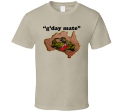 Outback Jack G'day Mate Popular Wrestler T Shirt