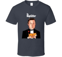 The Dogefather Elon Musk Parody T Shirt