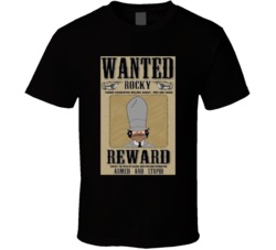Wanted Rocky Reward Armed And Stupid Looney Tunes T Shirt