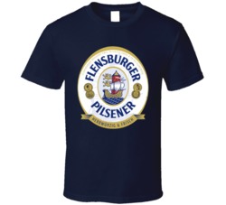 Flensburger Pilsner Beer Logo T Shirt