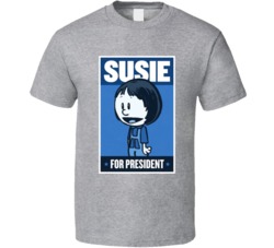 Calvin And Hobbes Susie For President T Shirt