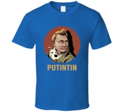 Putintin Vladimir Putin Tintin Funny Mashup T Shirt