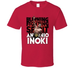 Antonio Inoki Burning Fighting Spirit Wrestling Fan T Shirt