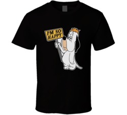 Im So Happy Droopy Dog Cartoon T Shirt