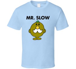 Mr Slow 70s Mr Men Childrens Book Series T Shirt