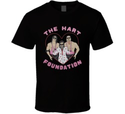 The Hart Foundation Tag Team Wrestling Fan T Shirt