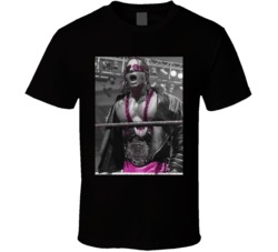 Bret The Hitman Hart Black And Pink Tribute Wrestling T Shirt