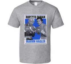 The Kings Boxing Poster Roberto Duran Marvelous Marvin Hagler T Shirt