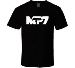 Mp7 Machine Gun Logo T Shirt