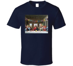 Last Supper Happy Birthday Jesus Christ T Shirt