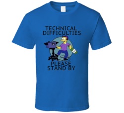Simpsons Technical Difficulties Please Stand By T Shirt