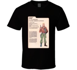 Gi Joe Cobra Hawk Bio Card T Shirt