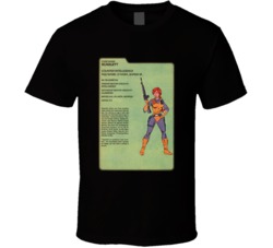 Gi Joe Cobra Scarlett Bio Card T Shirt