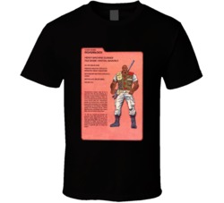 Gi Joe Cobra Roadblock Bio Card T Shirt