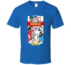 Popeye Retro Video Game Player Fan T Shirt