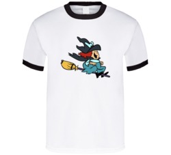 Winsome Witch Cartoon T Shirt