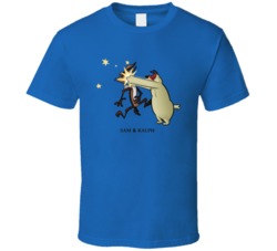 Sam And Ralph Fictional Looney Tunes Character T Shirt