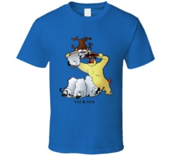 Taz And Sam Fictional Looney Tunes Character T Shirt