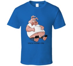 Uncle Stinky Pig Tiny Toons Cartoon Character T Shirt
