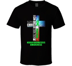 Neurofibromatosis Awareness Supporter Cross T Shirt