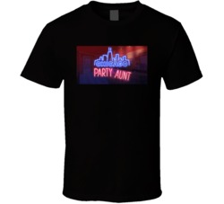 Chicago Party Aunt Logo Cartoon T Shirt