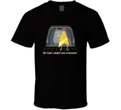 Star Trek Lower Decks Badgey Can I Teach You A Lesson T Shirt